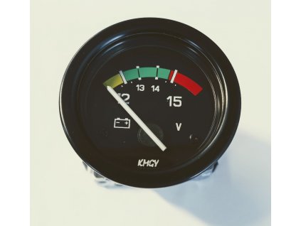 Voltmetr 12 V, D 52 mm