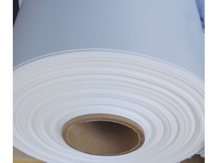 PVC plachtovina bílá 650g/m², šíře 2,50 m, návin 65 m (162,5 m²)