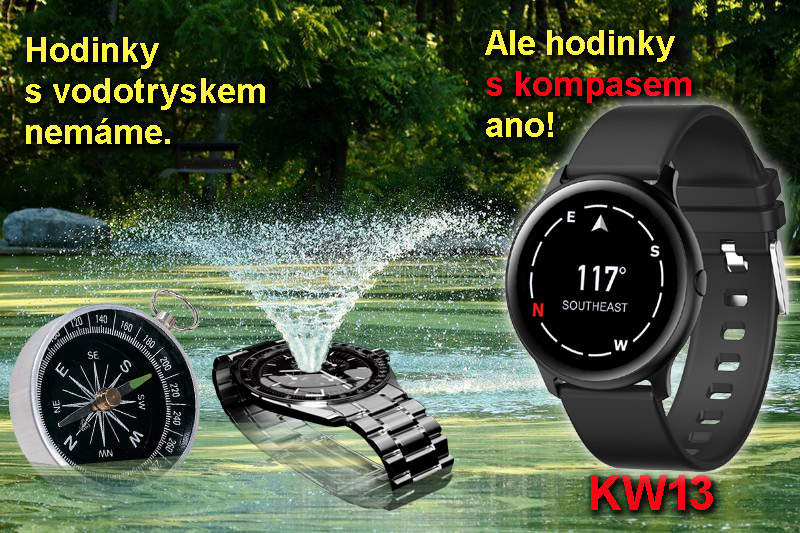 hodinky s vodotryskem ne, hodinky s kompasem ano: KW13