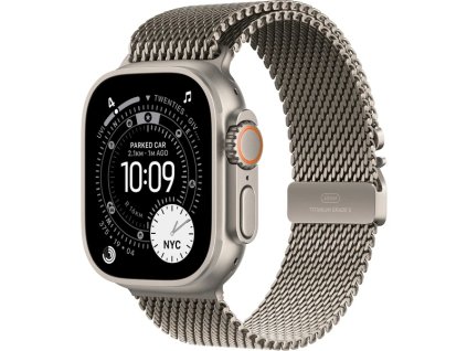 Apple Watch Ultra 3 (2025) 49mm Přírodní titan s přírodně titanovým milánským tahem M