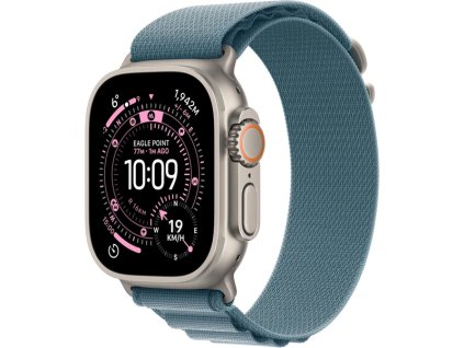Apple Watch Ultra 3 (2025) 49mm Přírodní titan se světle modrým alpským tahem S