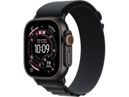 Apple Watch Ultra 3 (2025) 49mm Černý titan s černým alpským tahem S