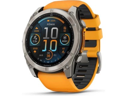 2305 garmin fenix 8 51mm amoled sapphire spark orange graphite