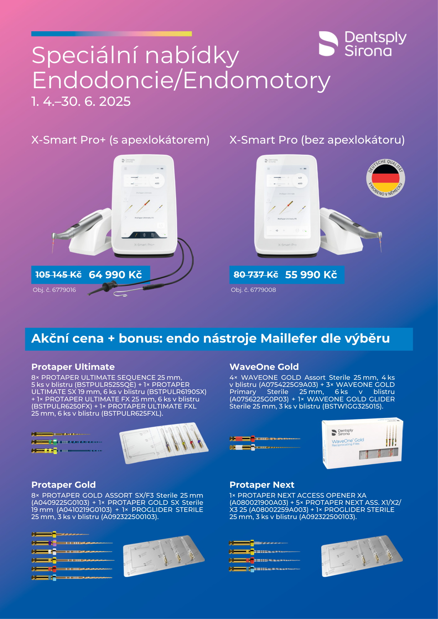 Endomotor X-Smart Pro/Pro+ v akci s endo nástroji