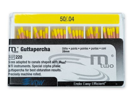 Mtwo gutaperčové čepy 50/.04, 60ks