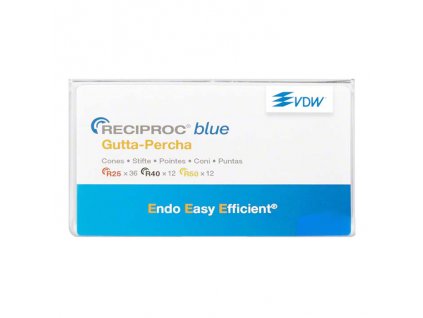 Reciproc blue gutaperčové čepy 025, 60ks