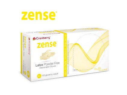 zense latexové rukavice cranberry