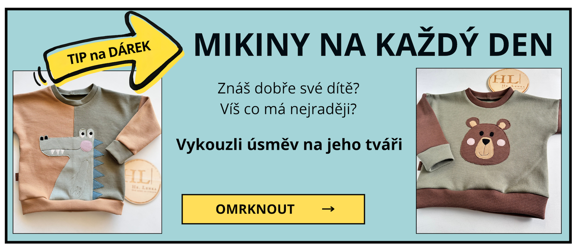 Originální mikiny s aplikací