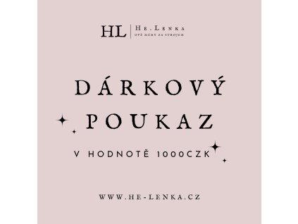 Dárkový poukaz 1000,-