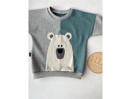 Mikina s aplikací vel. 98 Lední medvěd