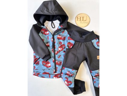 Softshellová bunda ČERNÁ/HASIČI