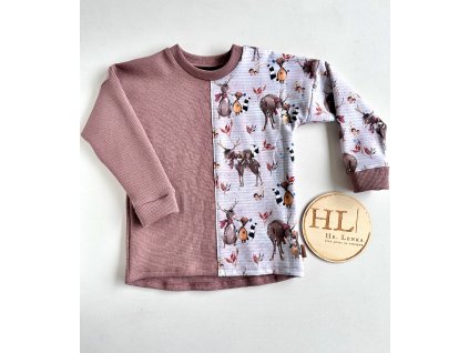 Mikina velikost 104 SOB/MAUVE