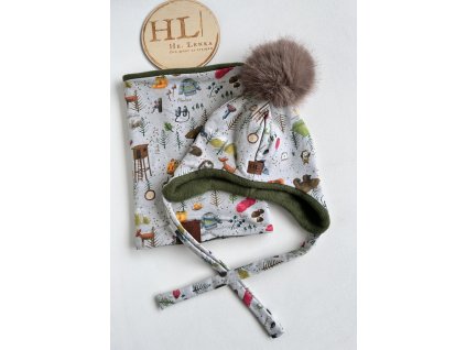 Ušanka a nákrčník 44-48cm CAMPING