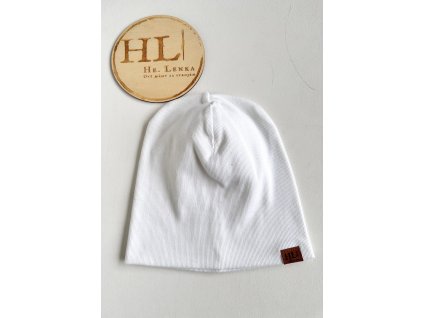 Čepice pro obvod hlavy 51-54 cm BÍLÁ