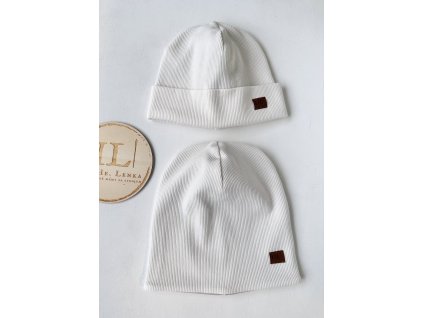 Čepice / nákrčník hrubší ŽEBRO SMETANA