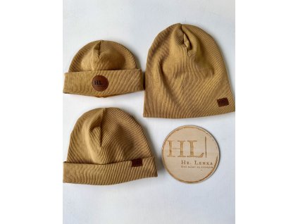 Čepice / nákrčník hrubší ŽEBRO MEDOVÁ