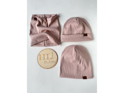 Čepice / nákrčník ŽEBRO PUDR