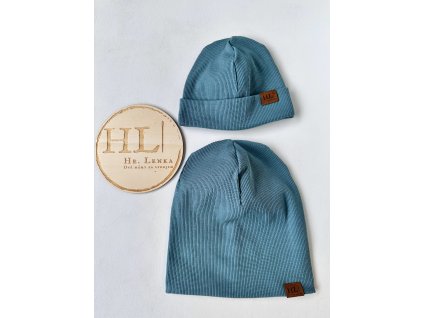 Čepice / nákrčník ŽEBRO STAROZELENÁ