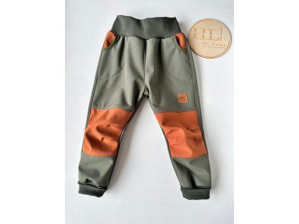 Softshellové kalhoty KHAKI/ KARAMEL