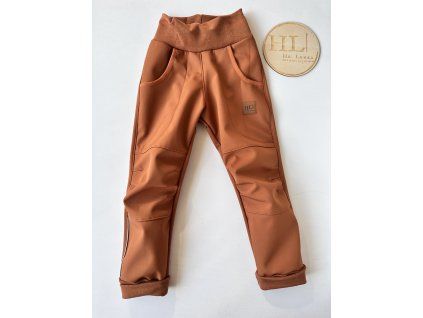 Softshellové kalhoty KARAMELOVÉ