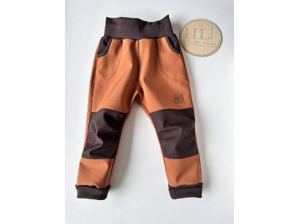 Softshellové kalhoty KARAMEL/TM. HNĚDÁ