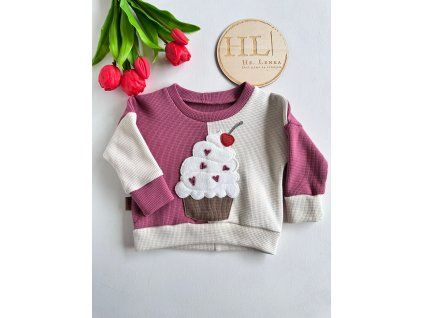 Mikina s aplikací CUPCAKE