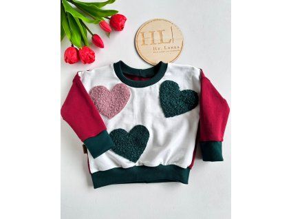 Mikina velikost 74 SRDÍČKA