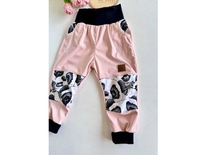 LETNÍ Softshellové kalhoty PUDR/PANDA