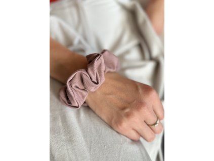 Scrunchie gumička MAUVE