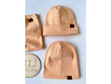 Čepice / nákrčník ŽEBRO MERUŇKA
