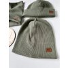 Čepice / nákrčník hrubší ŽEBRO OLIVA