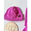 Čepice / nákrčník hrubší ŽEBRO RŮŽOVÁ