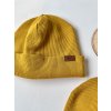 Čepice / nákrčník hrubší ŽEBRO HOŘČICE