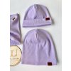 Čepice / nákrčník ŽEBRO LILA