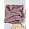 Čepice / nákrčník ŽEBRO MAUVE