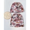 Čepice / nákrčník ŽEBRO VELKÉ KVĚTY