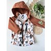 Softshellová bunda 92/98 KARAMEL/PSI