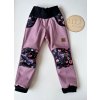 Softshellové kalhoty vel. 98 MAUVE/MŮRY