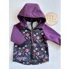 Softshellová bunda vel. 80/86 FIALOVÁ/MŮRY