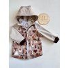 Softshellová bunda vel. 80/86 BÉŽOVÁ/ZVÍŘATA