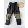 Softshellové kalhoty ČERNÁ/KHAKI