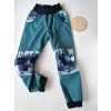 Softshellové kalhoty vel. 128 PETROLEJ/VLCI