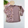 Mikina vel.74 KVĚTY/MAUVE