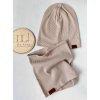 Čepice + nákrčník, obvod hlavy 48-50cm NUDE