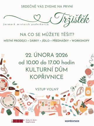 Tento rok zahajujeme trhovou sezónu jednou hezkou akcí, která se koná v Kopřivnickém kulturním domě..už v neděli 22....