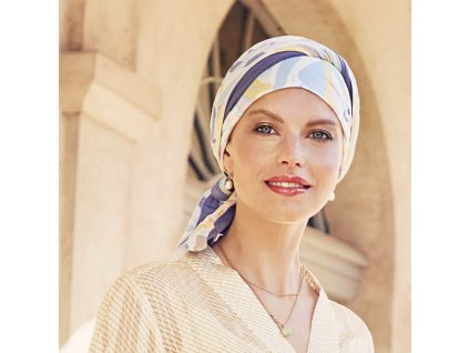 Turban Christine Beatrice, vzor Graphic Zebra