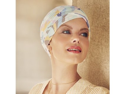 Turban Christine Yoga, vzor Graphic Zebra