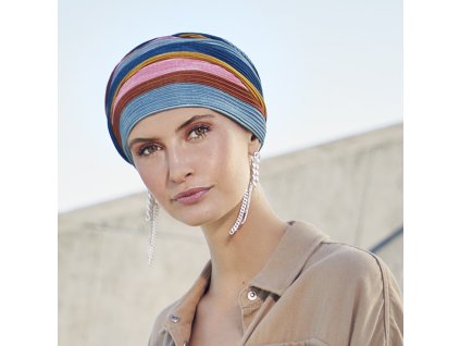 Turban Viva Luna, vzor Rainbow