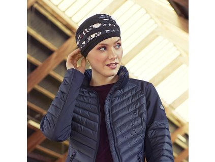 Turban Christine Shanti, vzor Phantom Grey w/Paisley