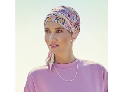 Turban Christine Beatrice, vzor Bright Flower Garden